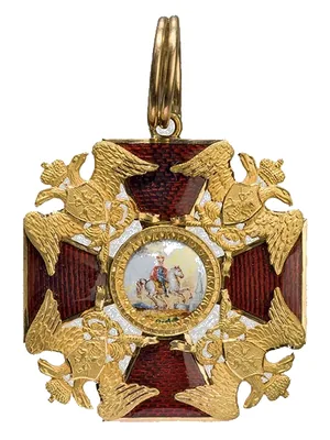 Знак имперского ордена Святого Александра Невского